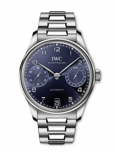 IWC Portugieser Automatic 42 Stainless Steel / Blue / Bracelet IW5017-04 (IW501704)